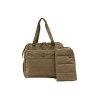 Kaki verzorgingstas - Diaper bag quilted Quinn bronze